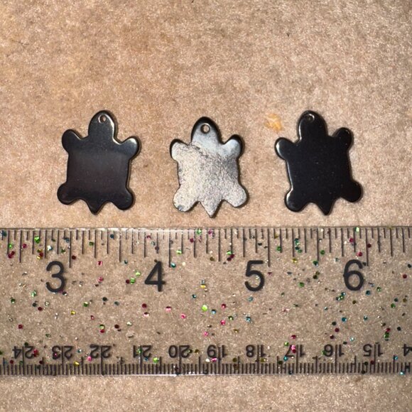 Hematite Turtle Pendant - Picture 2 of 8